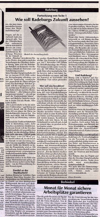 Radeburger Anzeiger vom 22.09.2000 Bild 2 von 2